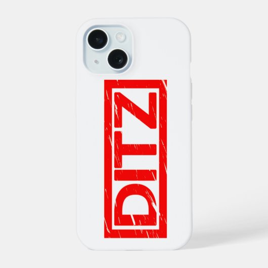 Ditzスタンプ iPhone 15ケース (裏面)