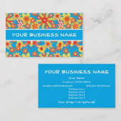 Ditzyオレンジフローラ名刺へカスタマイズ 名刺 (正面/裏面)