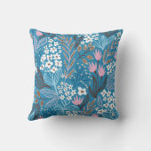 Ditzyフローラ:ヴィンテージ春デザイン。 クッション (裏面)