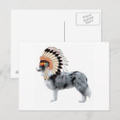 Ditzy Dogs～オリジナルはがき縁ど～Collie ポストカード (正面/裏面)