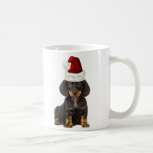 Ditzy Dogs~Original Mug~Dachshund~Christmas コーヒーマグカップ (右)