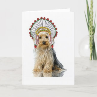 Ditzy Dogs~Original Notecard~Yorkie シーズンカード