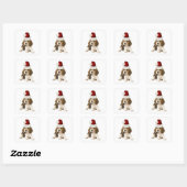 Ditzy Dogs~Original Sticker~Beagle~Christmas スクエアシール (シート)