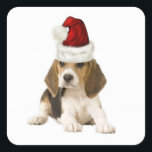 Ditzy Dogs~Original Sticker~Beagle~Christmas スクエアシール<br><div class="desc">Ditzy Dogs~Original Sticker~Beagle~Christmas</div>