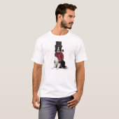 Ditzy Dogs~Original Tee~Border Collie~Winter Tシャツ (正面フル)