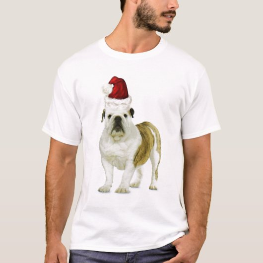 Ditzy Dogs~Original Tee~Bulldog~Christmas Tシャツ (正面)