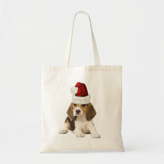 Ditzy Dogs~Original Tote~Beagle~Christmas トートバッグ (正面)