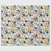 Ditzy Whimsical Hiking Pattern ラッピングペーパー (フラット)