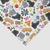 Ditzy Whimsical Hiking Pattern | Folk Art Outdoor 薄葉紙 (詳細)