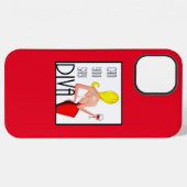 「DIVAって言ってみて？」 iPhoneケース (裏面横)