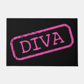 「DIVAのスタンプと承認」 ドアマット (正面)