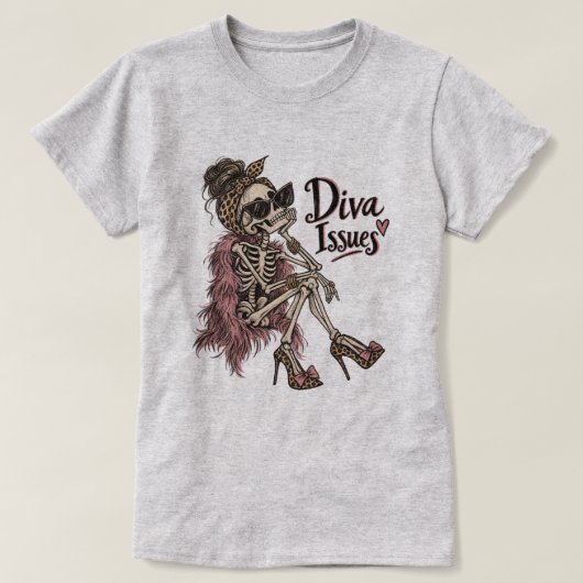 DIVAの主張はお笑いで死ぬほど面白い Tシャツ (デザイン正面)