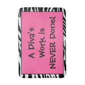 「Divaの仕事は決して終わらない!」 バスマット (正面縦)