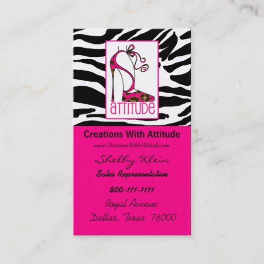 Divaの姿勢でスティレット 名刺 (正面)