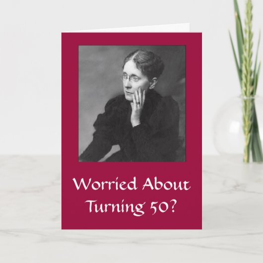 Divaの第50回誕生日カード カード (正面)