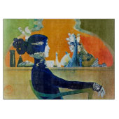 DIVAインブルーアールヌーボー美しいファッションカットボー カッティングボード (正面)