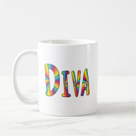 DIVAゲイプライドレインボーフラッグ素晴らしいLGBT LGBTQ コーヒーマグカップ