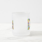 DIVAゲイプライドレインボーフラッグ素晴らしいLGBT LGBTQ フロストグラスマグカップ (中央)