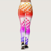 Divaスタイルカラフルと白黒レギンス レギンス (裏面)