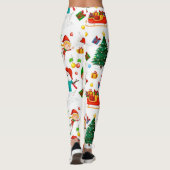 Divaスタイルクリスマスパターンon leggings レギンス (裏面)