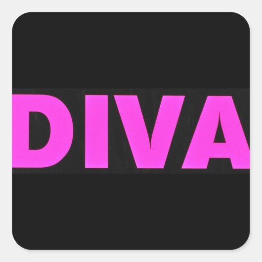 Divaステッカー スクエアシール (正面)