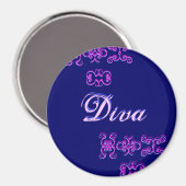 Divaデザイナー名Iマグネット マグネット (正面/裏面)
