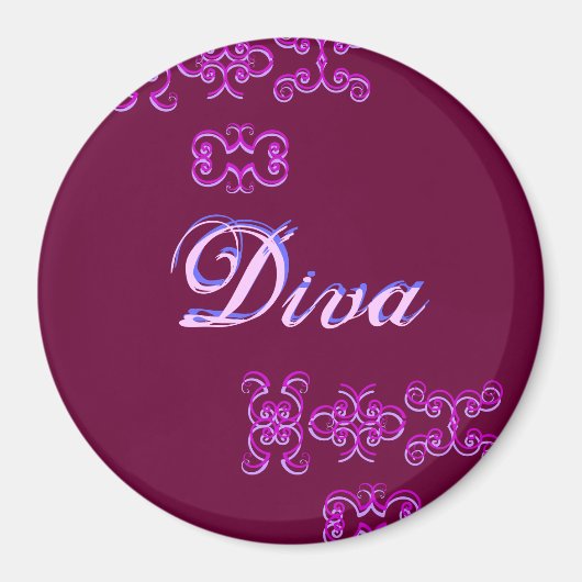 Divaデザイナー名IVマグネット マグネット (正面)