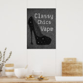 Divaパンプス上品なChics Vapeプレミアムポスター ポスター (キッチン)