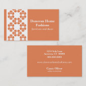 Divaファンシー名刺、コーラル 名刺 (正面/裏面)