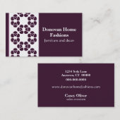 Divaファンシー名刺（紫） 名刺 (正面/裏面)