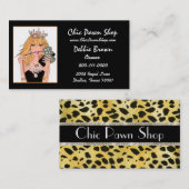 DIVAポーンショップビジネスカード 名刺 (正面/裏面)