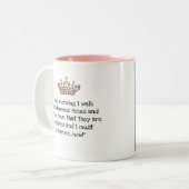 "Diva子猫とティアラ"期待サービス – 今! ツートーンマグカップ (正面左)