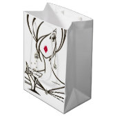 Diva素晴らしい" ミディアムペーパーバッグ (正面アングル)