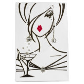 Diva素晴らしい" ミディアムペーパーバッグ (正面)