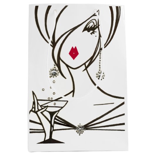 Diva素晴らしい" ミディアムペーパーバッグ (正面)