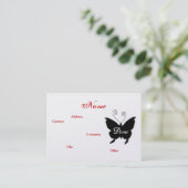 Diva蝶プロファイルカード – カスタマイズ可能 名刺 (スタンド正面)