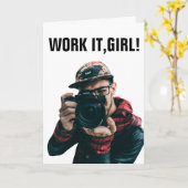 DIVA誕生日カードfor おもしろい FRIEND カード (黄色い花)