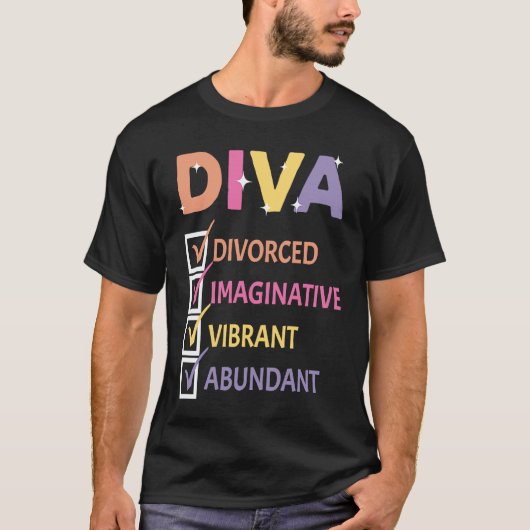 Diva離婚の想像力豊鮮やかかなマニフェスト Tシャツ (正面)