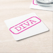 "DIVA" スクエアペーパーコースター (アングル)