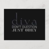 Diva：質問しない ポストカード (正面)