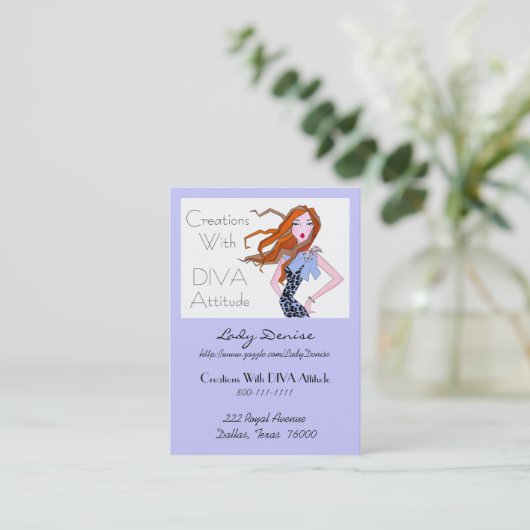 「Diva Attitation」名刺 名刺 (スタンド正面)