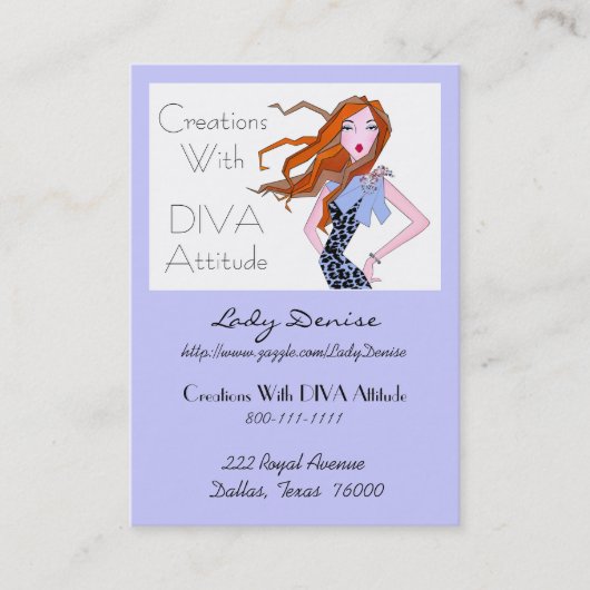 「Diva Attitation」名刺 名刺 (正面)