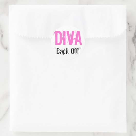 DIVA - "Back Off!" シール (バッグ)