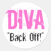 DIVA - "Back Off!" シール (正面)
