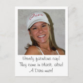 DIVA Caps(www.zazzle.com/LadyDenise   ) ポストカード (正面)