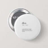 Diva Definition意味辞書アートデコール 缶バッジ (正面&裏面)