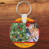 DIVA DOG "クリスマスコーラル"キーチェーン キーホルダー (正面)