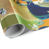 DIVA IN BLUE,美しいファッションモノグラム ラッピングペーパー (ロールコーナー)