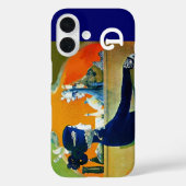 DIVA IN BLUE,美しいファッションモノグラム Case-Mate iPhoneケース (裏面)