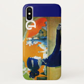 DIVA IN BLUE,美しいファッションモノグラム Case-Mate iPhoneケース (裏面)